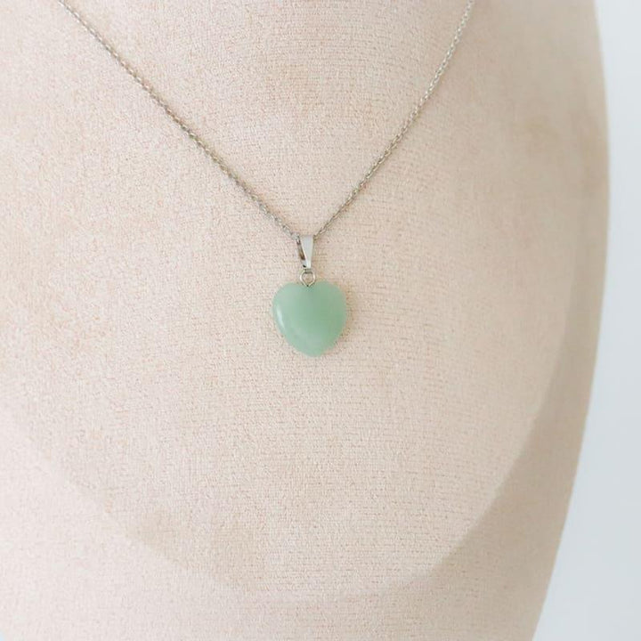 Pendentif | Coeur en Aventurine verte
