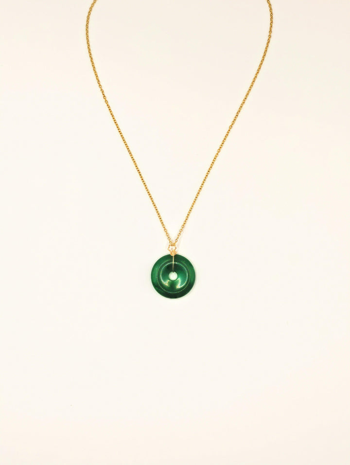 Pendentif Donut en Jade de Malaisie