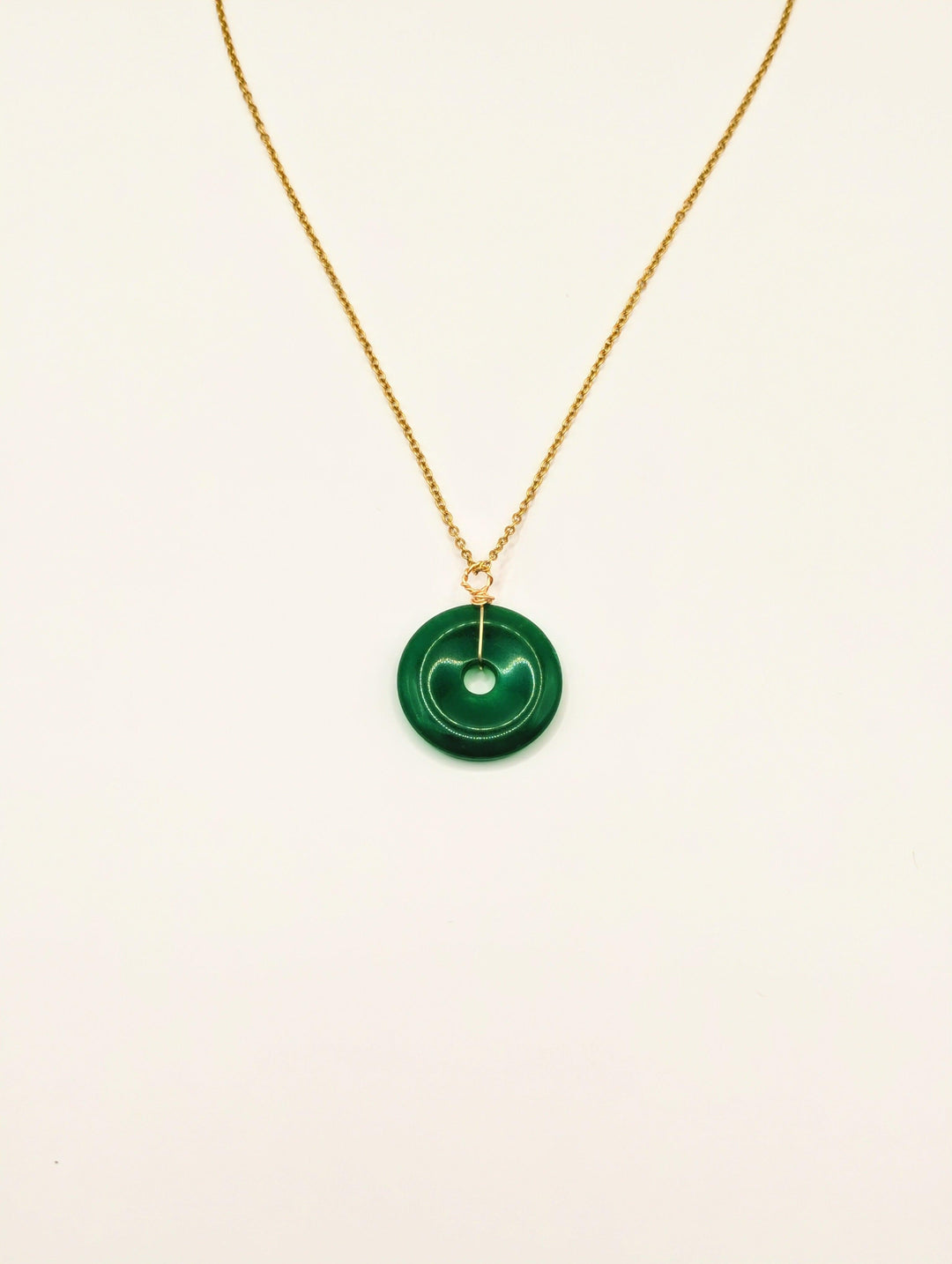 Pendentif Donut en Jade de Malaisie