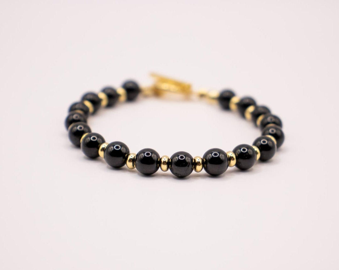 CIRCÉ | Bracelet en Tourmaline et acier inoxydable plaqué Or 18 carats