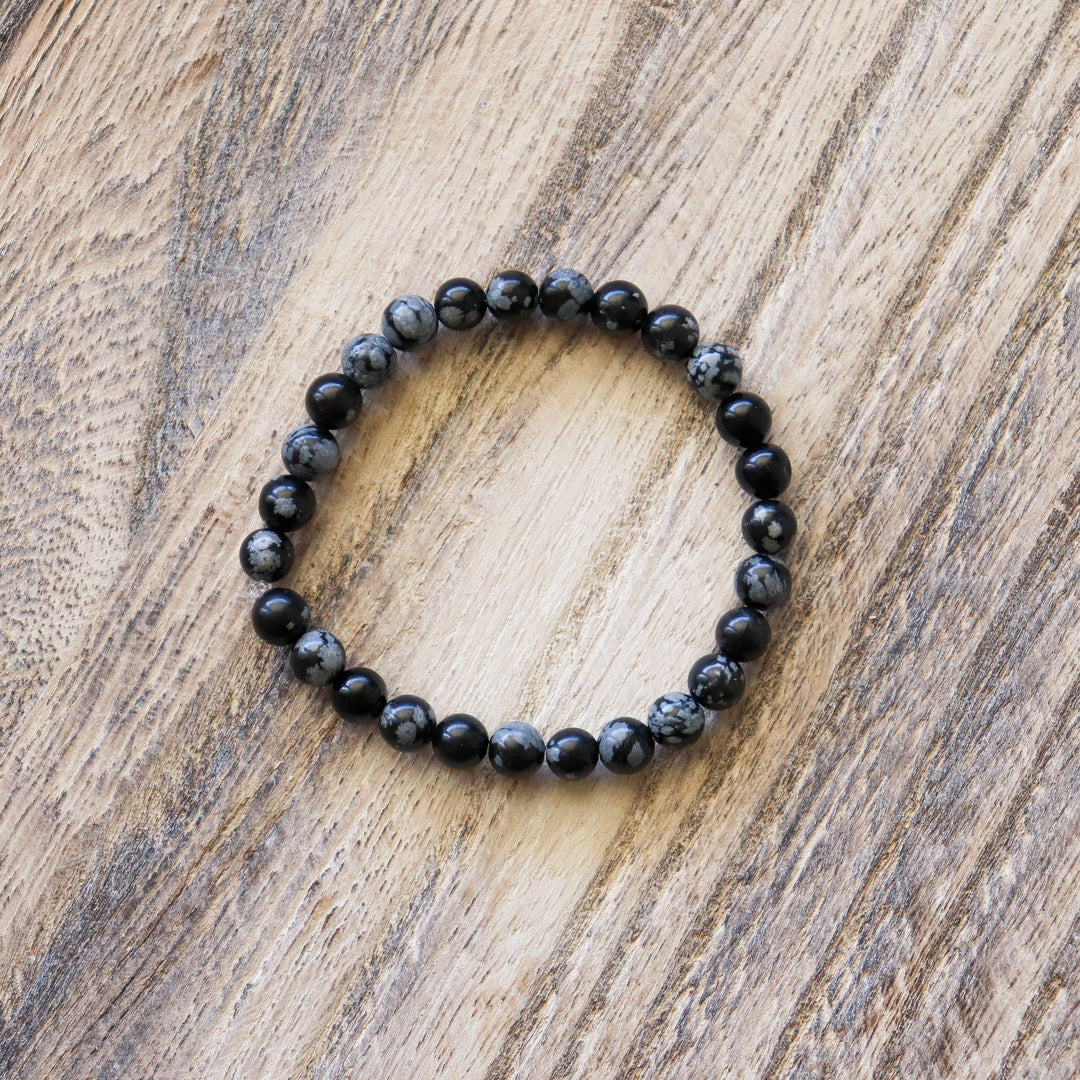 Bracelet en Obsidienne noire