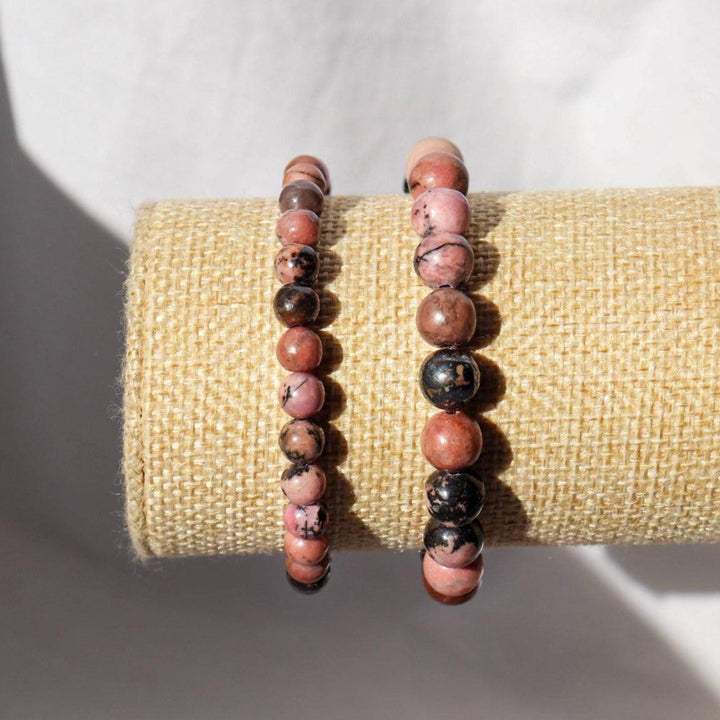 Bracelet en Rhodonite naturelle