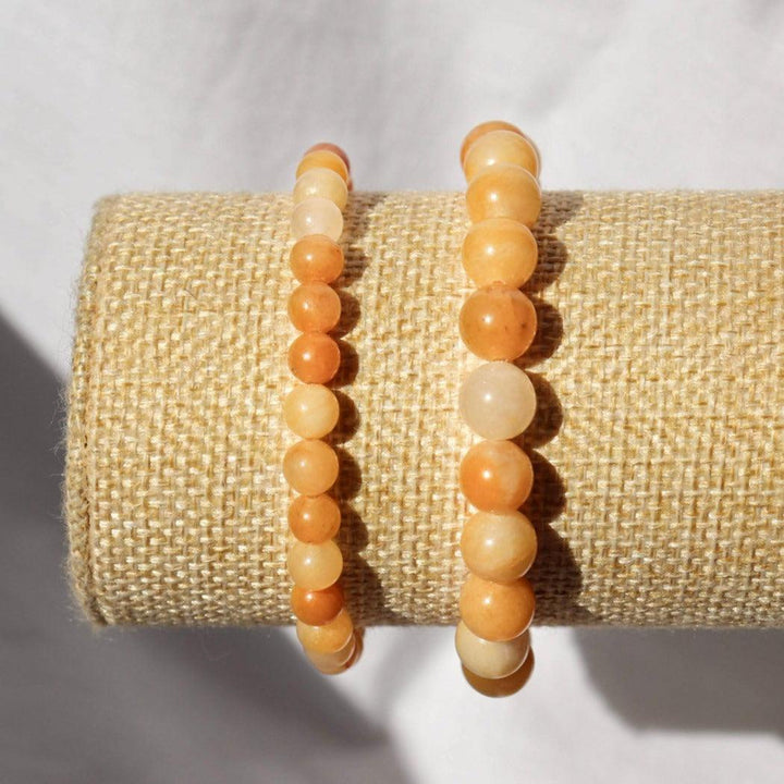 Bracelet aventurine jaune naturelle