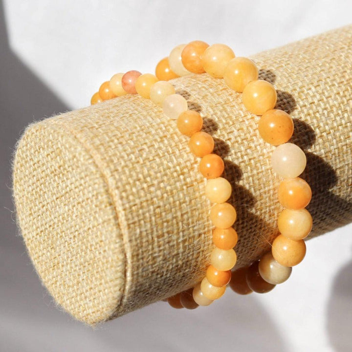 Bracelet aventurine jaune naturelle