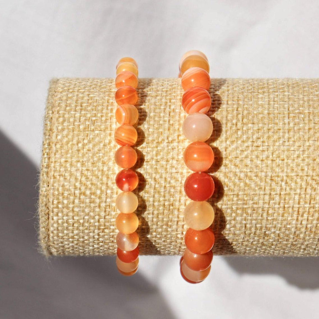 Bracelet en Cornaline naturelle