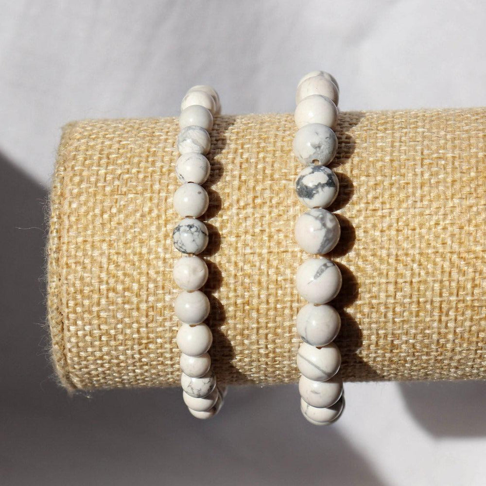 Bracelet en Howlite naturelle