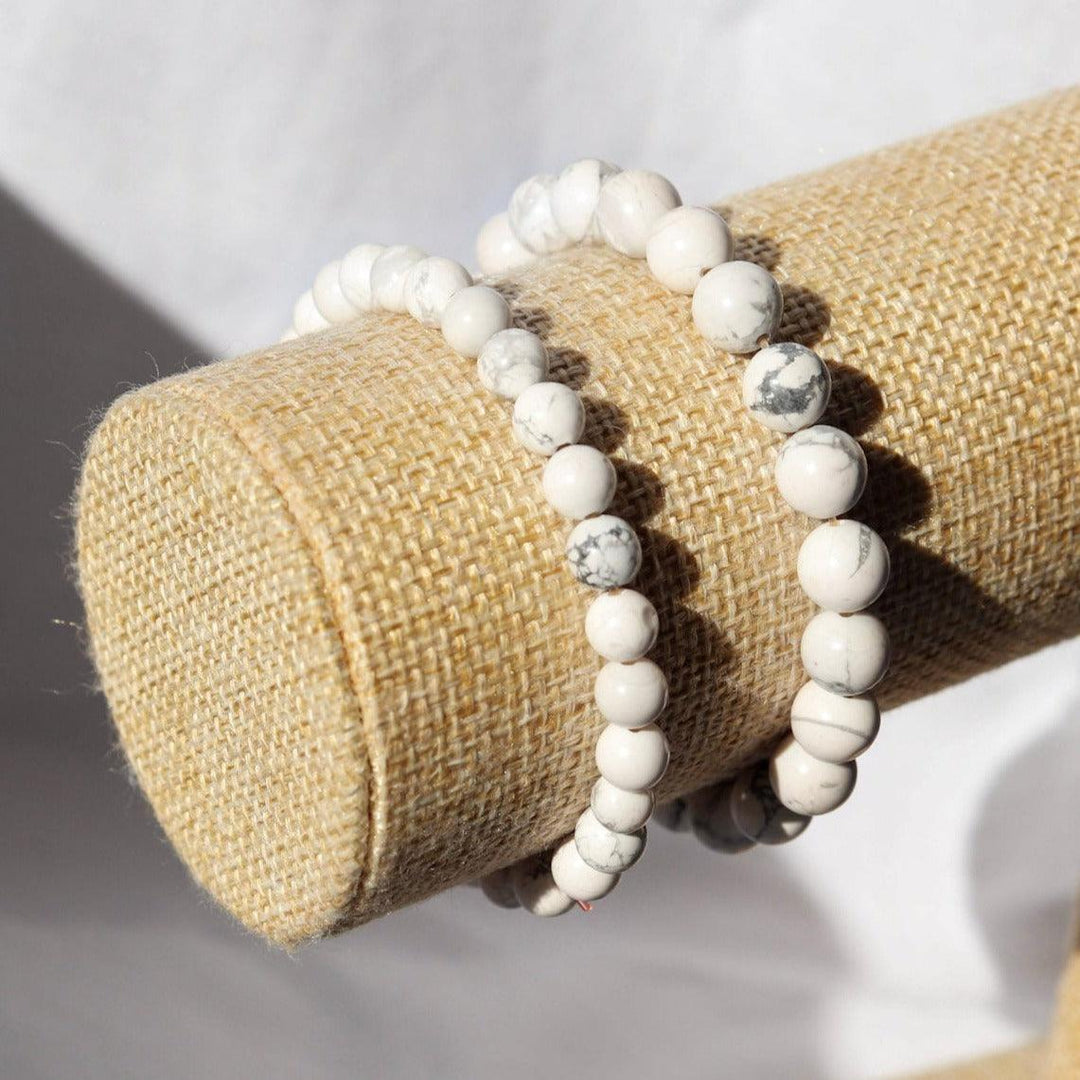 Bracelet en Howlite naturelle