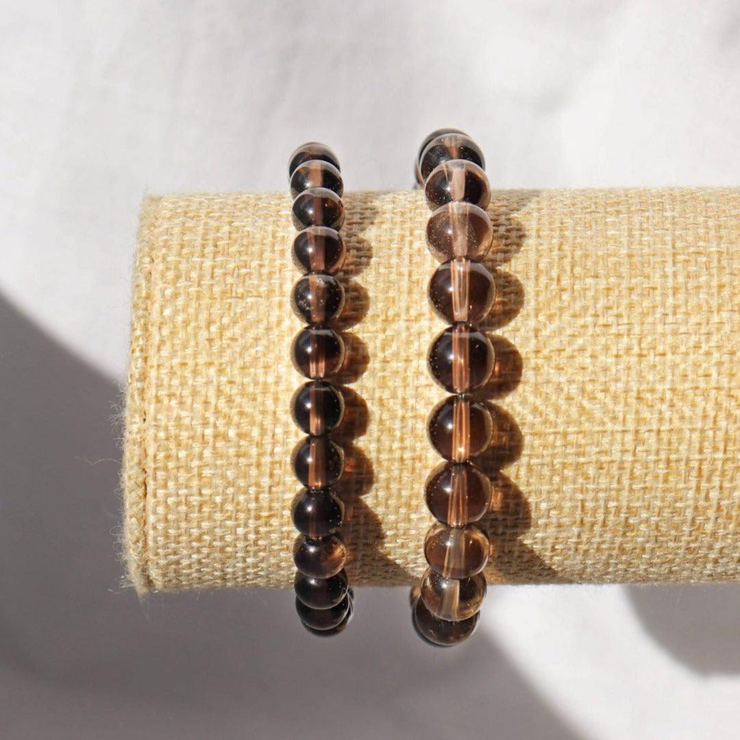 Bracelet en quartz fumé naturel
