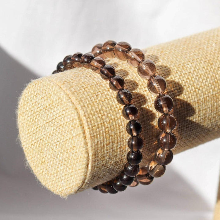 Bracelet en quartz fumé naturel