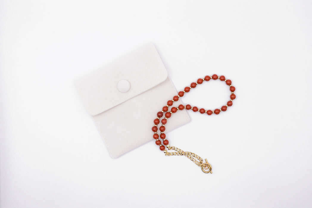 CIRCÉ | Collier en Aigue-marine et plaqué Or 18 et 24 carats