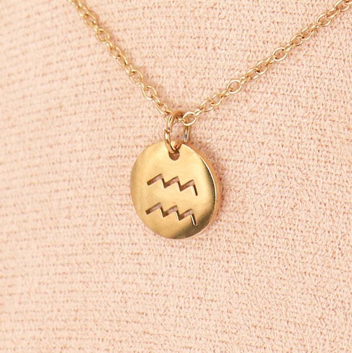 pendentif astro signe du zodiaque du verseau