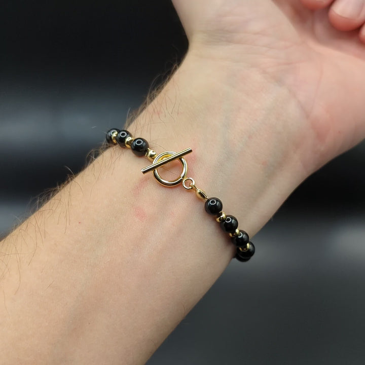 CIRCÉ | Bracelet en Tourmaline et acier inoxydable plaqué Or 18 carats