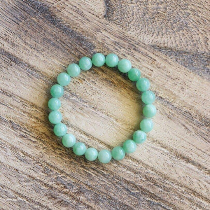 Bracelet Jade de Birmanie naturel teinté
