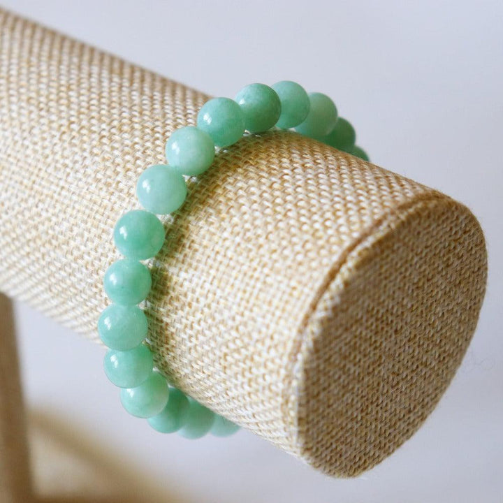 Bracelet Jade de Birmanie  naturel teinté
