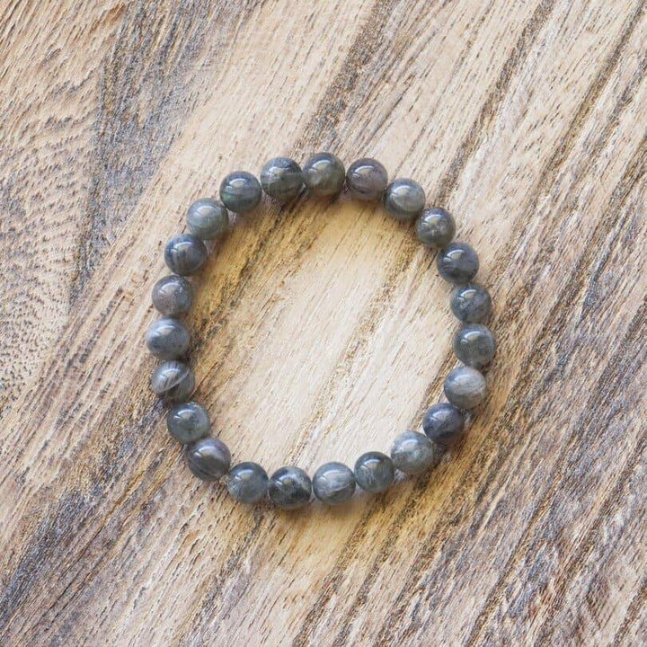 Bracelet Labradorite naturelle, pierres boules 8mm
