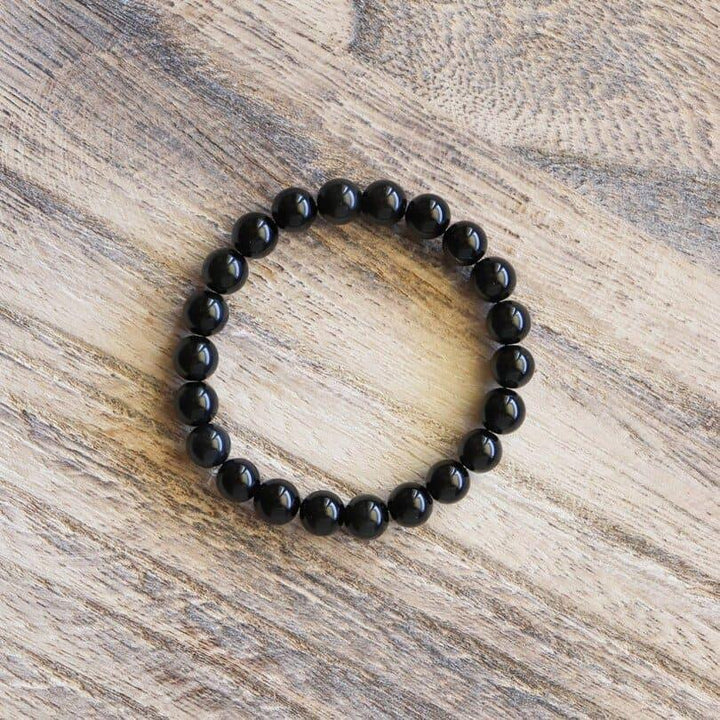 Bracelet Obsidienne Noire 8mm