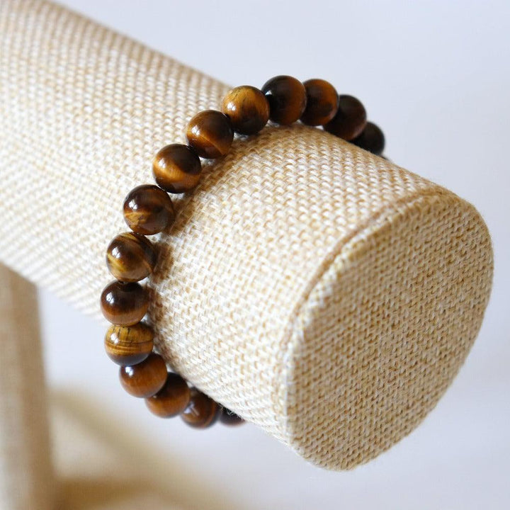 Bracelet Oeil de Tigre 8mm - perles rondes