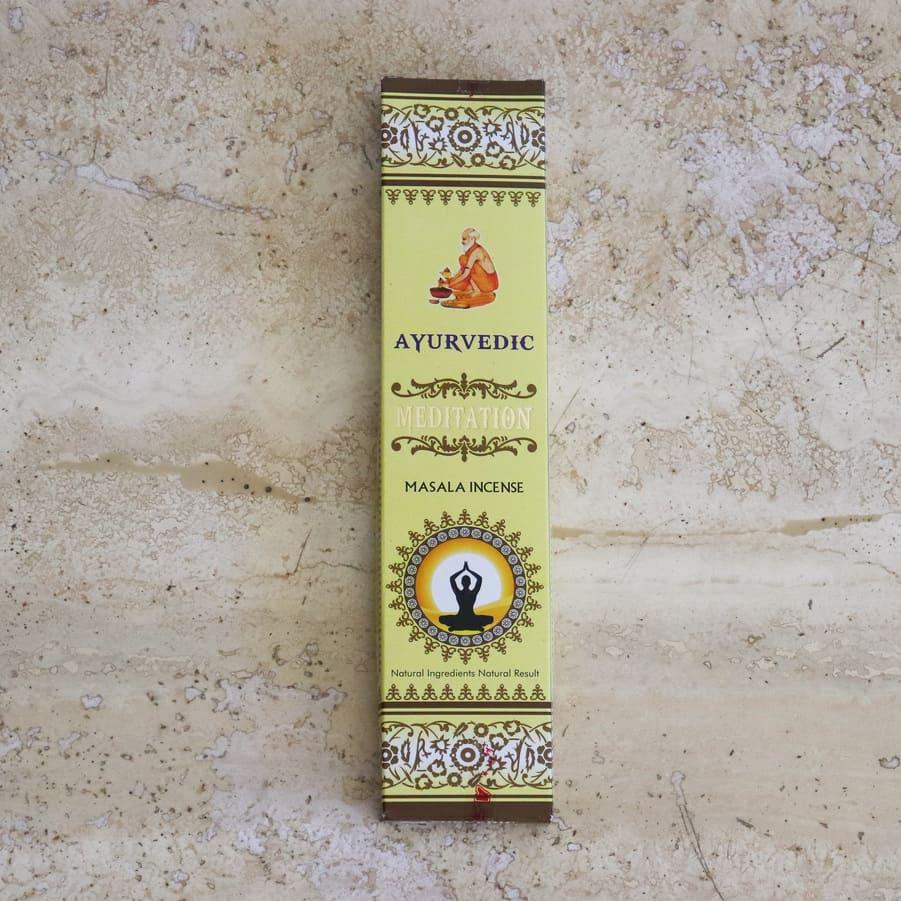 Boîte d'encens naturel Méditation, Ayurvedic
