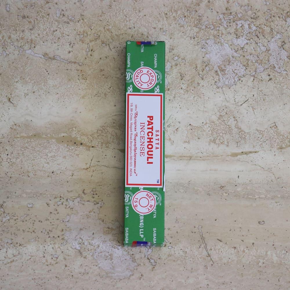 Boite d'encens naturel au Patchouli, Satya