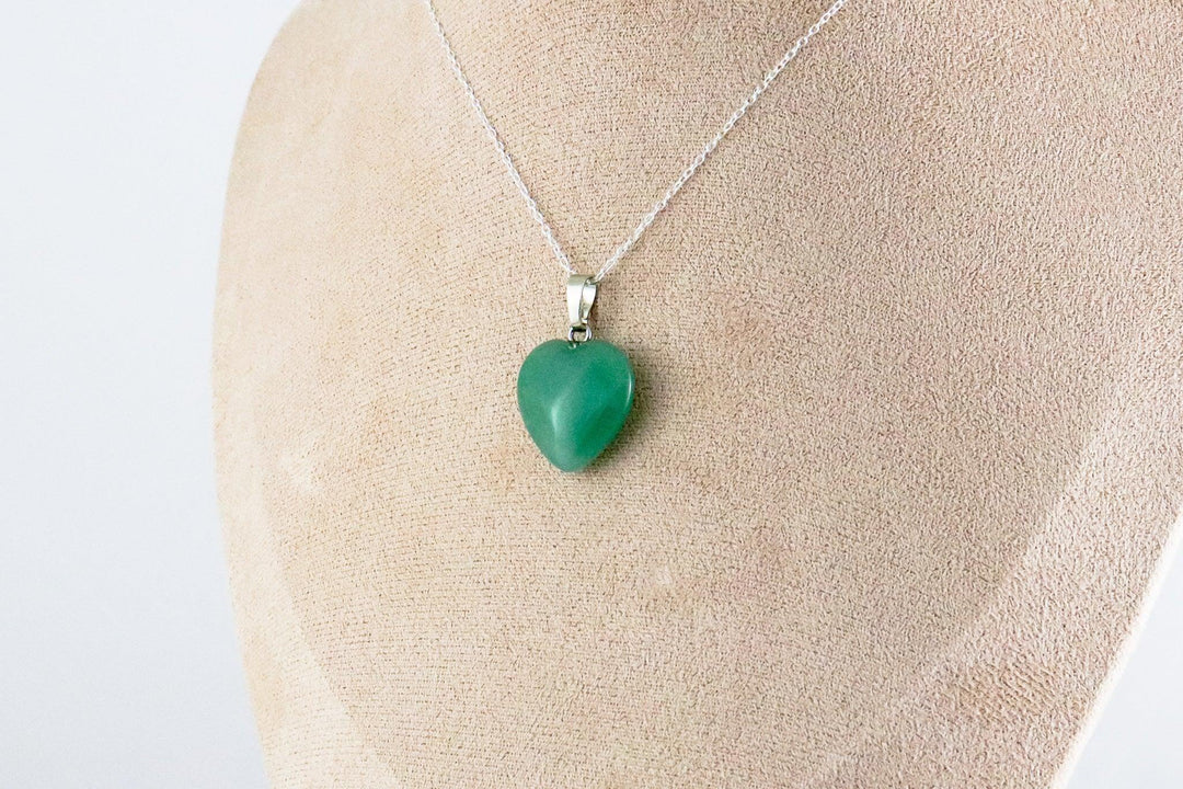 Pendentif | Coeur en Aventurine verte