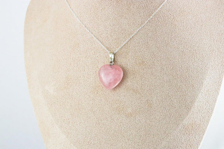 Pendentif | Coeur en Quartz Rose