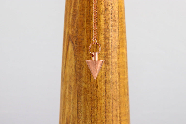 pendule cône en laiton cuivré
