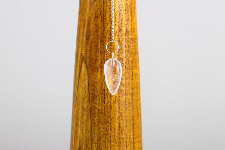 Pendule goutte en cristal de roche