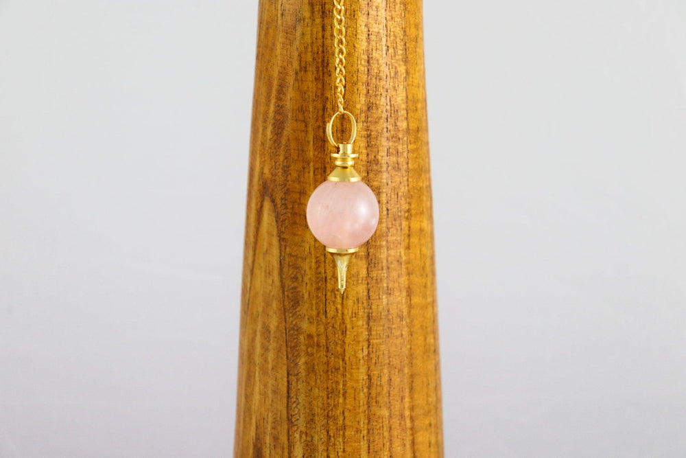 pendule sephoroton boule en quartz rose