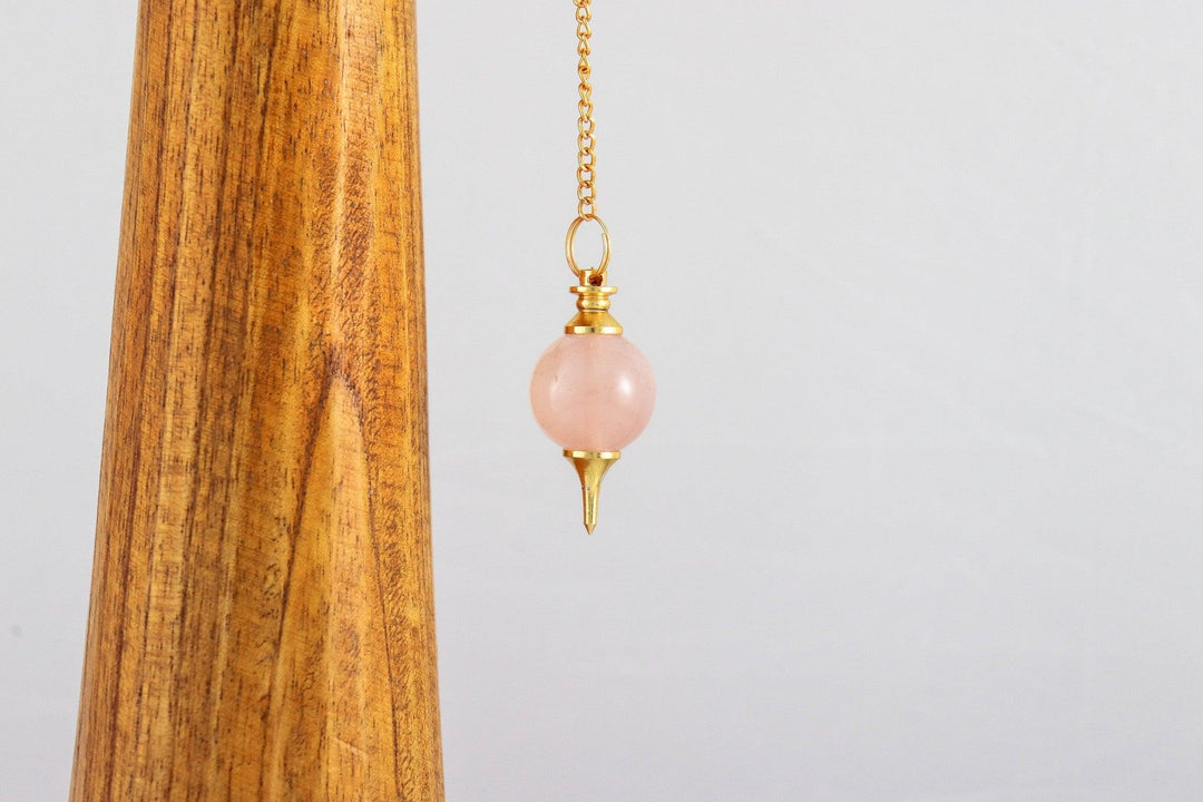 pendule sephoroton boule en quartz rose