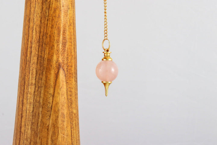pendule sephoroton boule en quartz rose