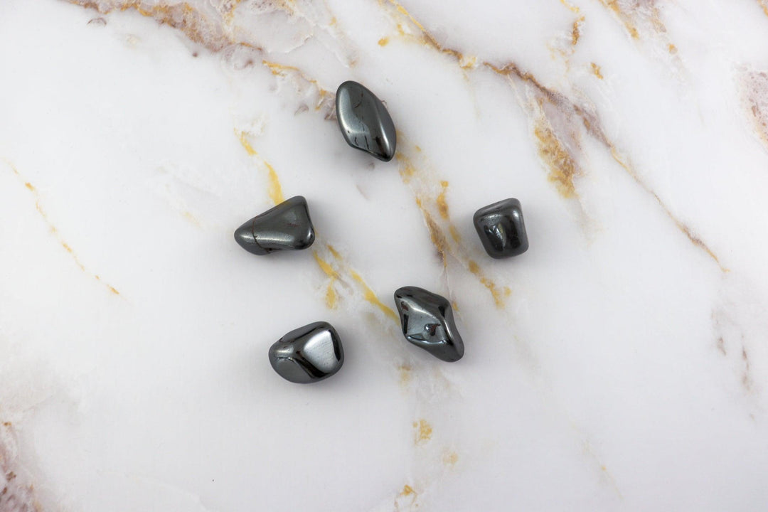 pierre roulée en hematite #taille_l