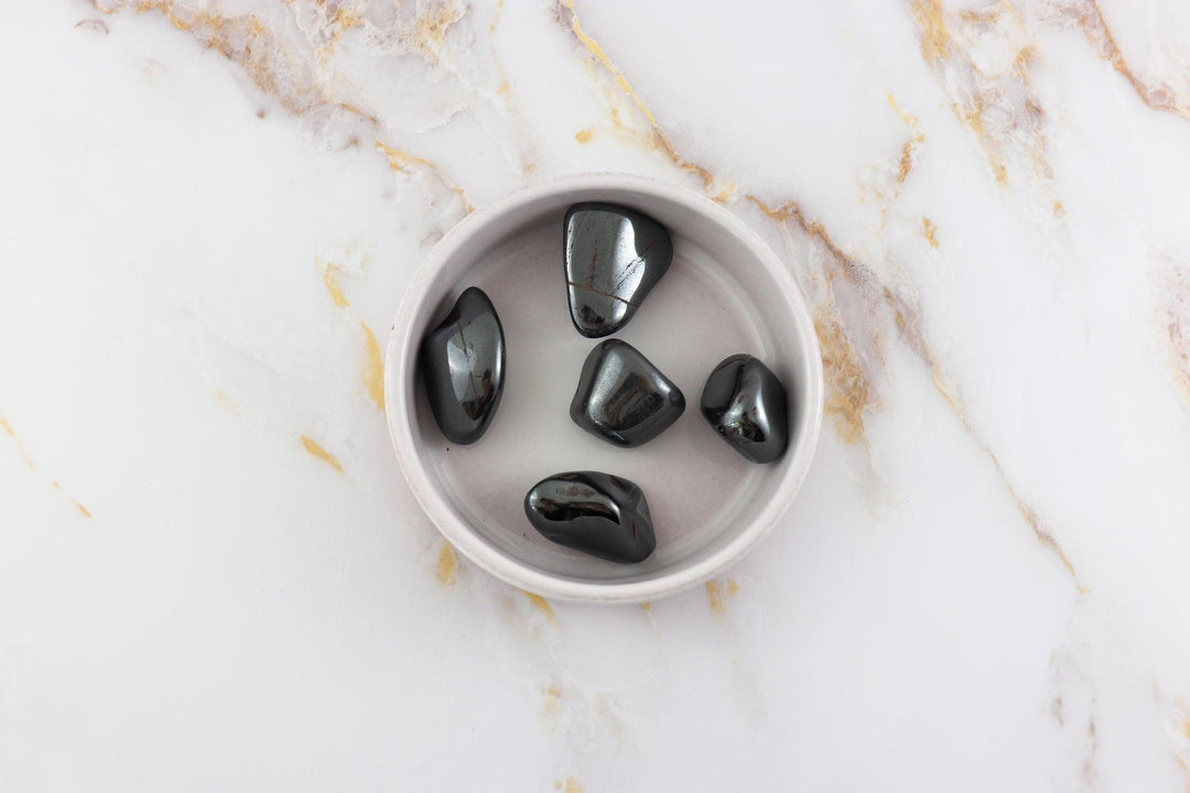 pierre roulée en hematite #taille_l