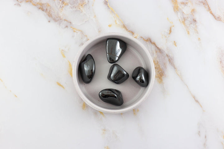 pierre roulée en hematite #taille_l