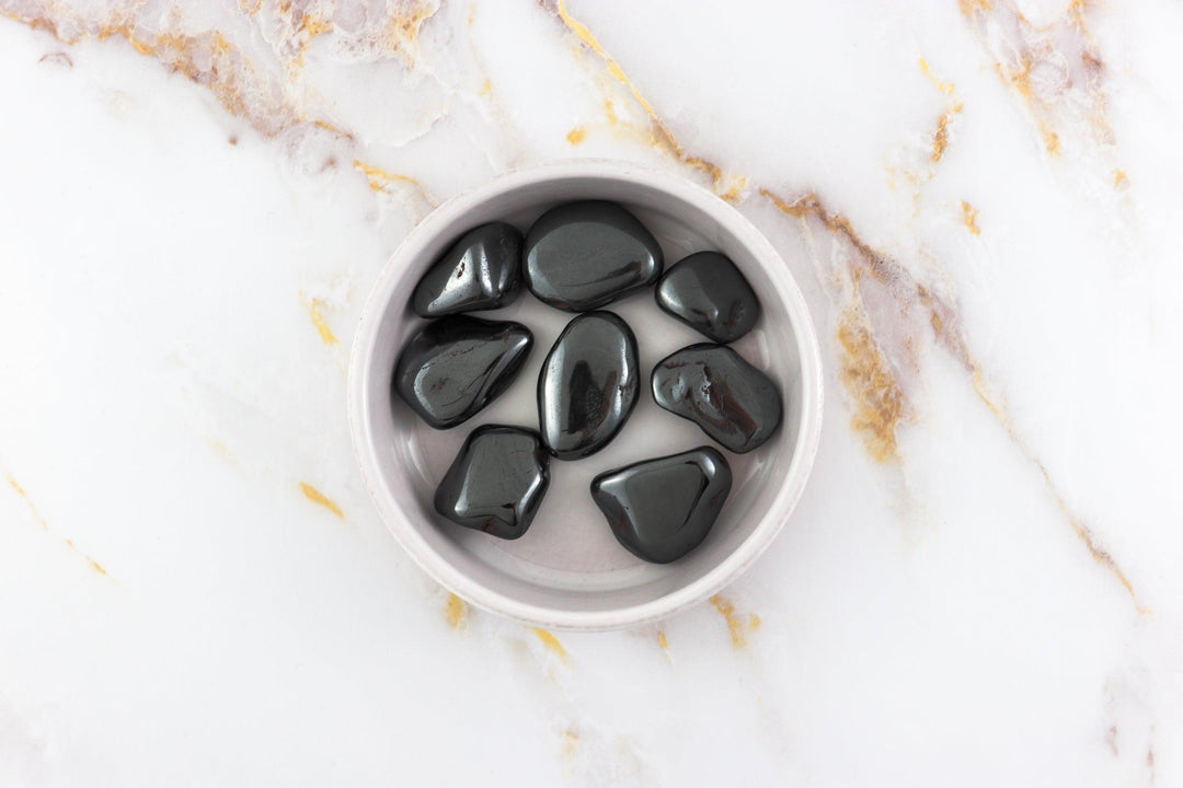 pierre roulée en hematite #taille_m