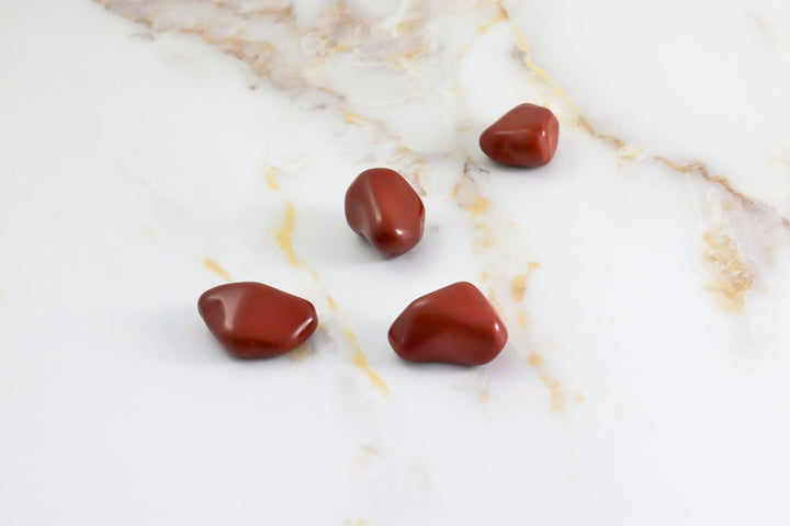 pierre roulée en jaspe rouge#taille_m