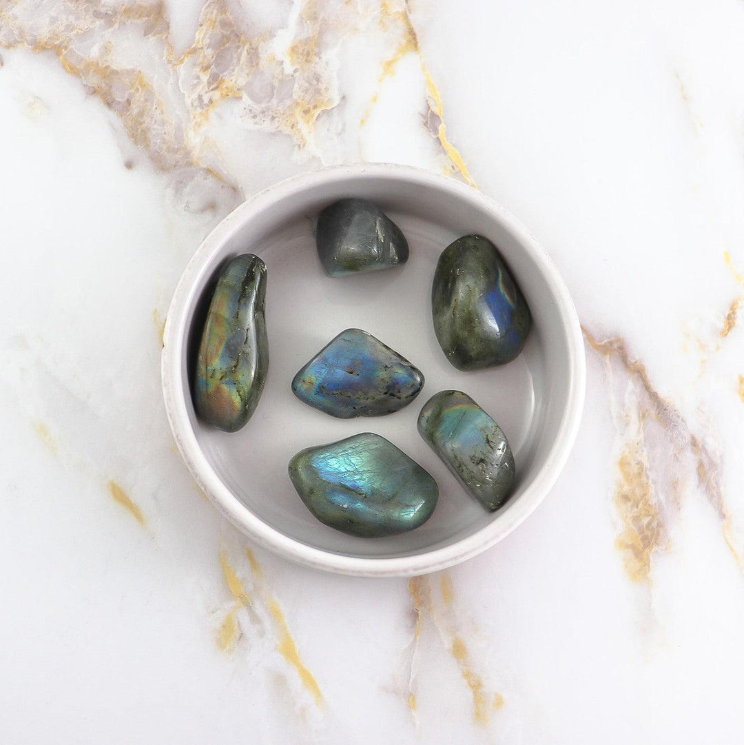 pierre roulée en labradorite