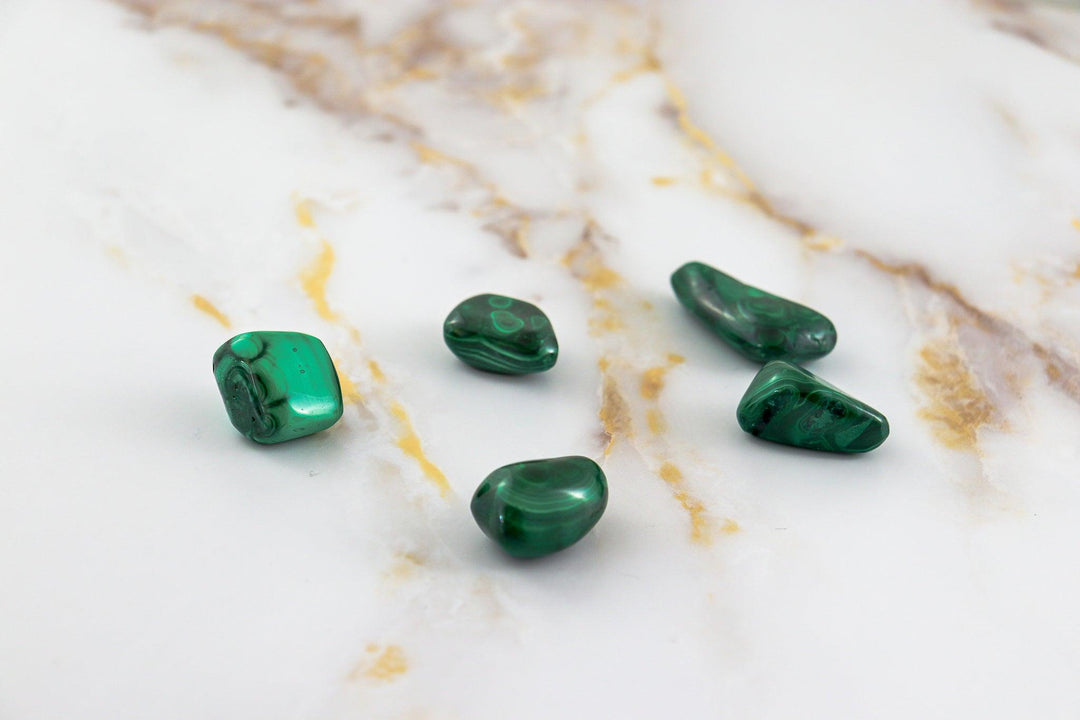 pierre roulée en malachite #taille_m