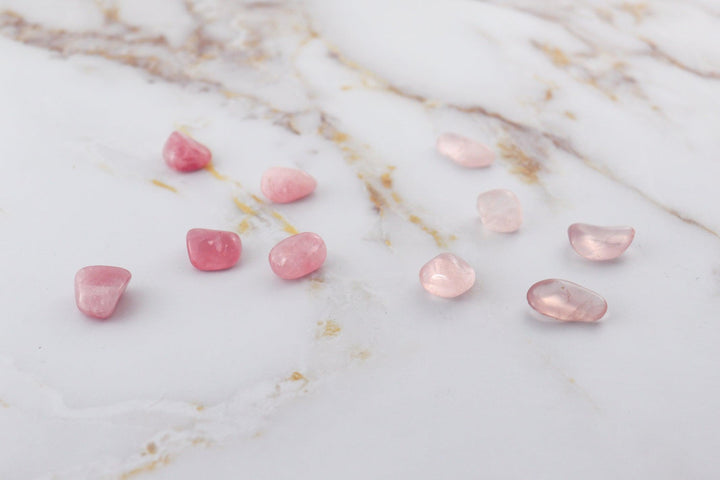 pierre roulée en quartz rose