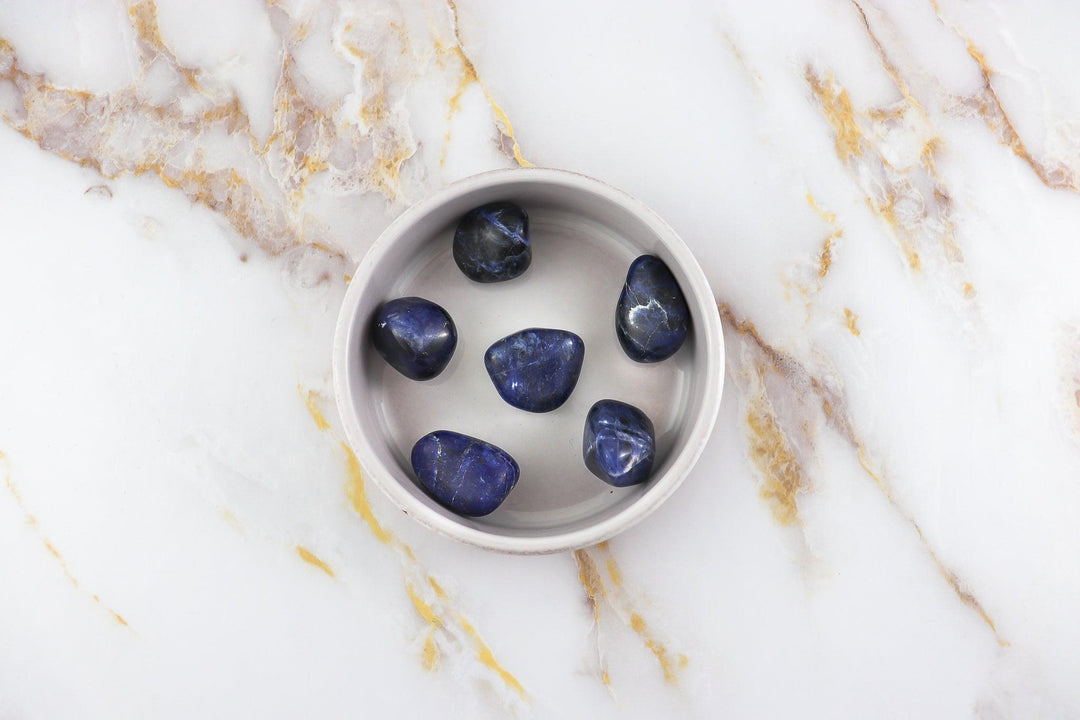 pierre roulée en sodalite #taille_m