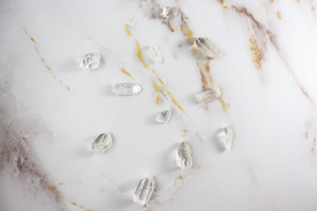 pointes de cristal de roche
