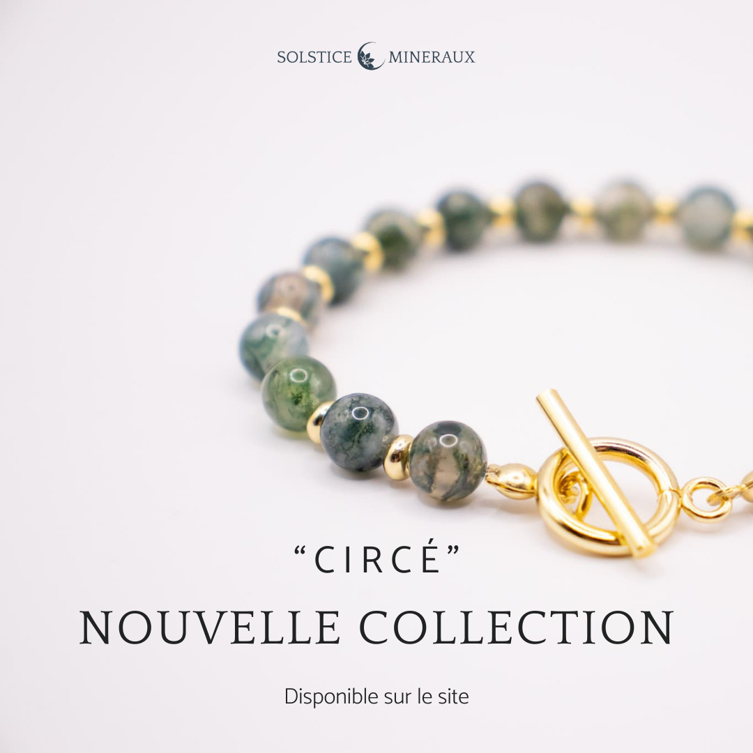 CIRCÉ | Collection en pierres naturelles et plaqué Or véritable 18 et 24 carats