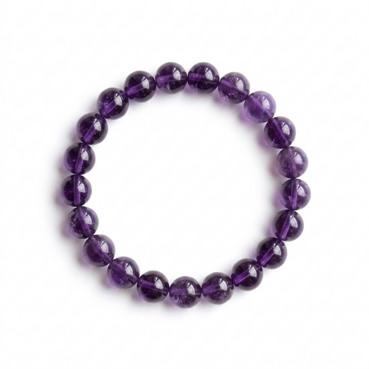 bracelet pierre naturelle améthyste 8mm fond blanc #bracelet-8mm-amethyste