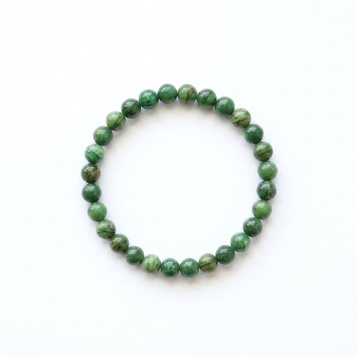 bracelet pierre naturelle jade africain 6mm fond blanc #bracelet-6mm-jade-africain