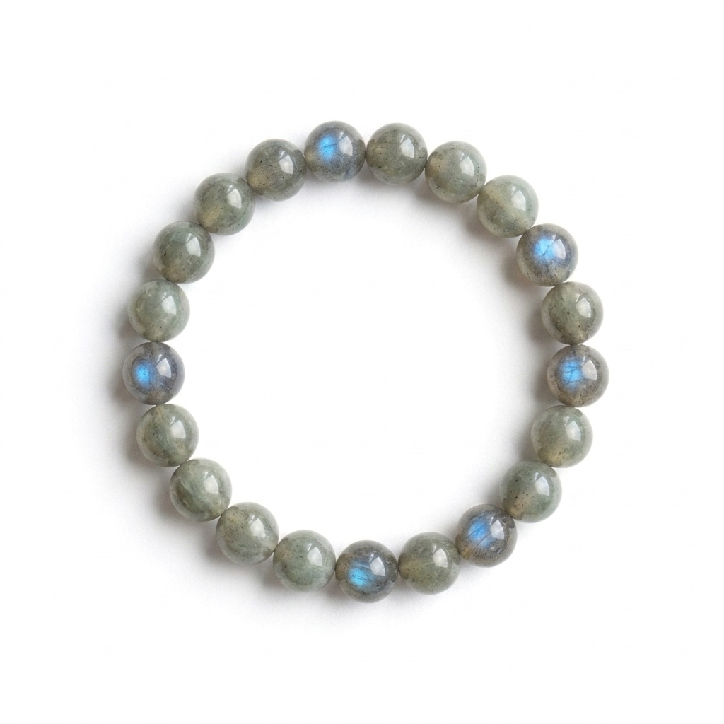 bracelet pierre naturelle labradorite 8mm fond blanc #bracelet-8mm-labradorite