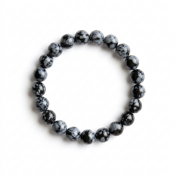 bracelet pierre naturelle obsidienne neige 8mm fond blanc #bracelet-8mm-obsidienne-neige