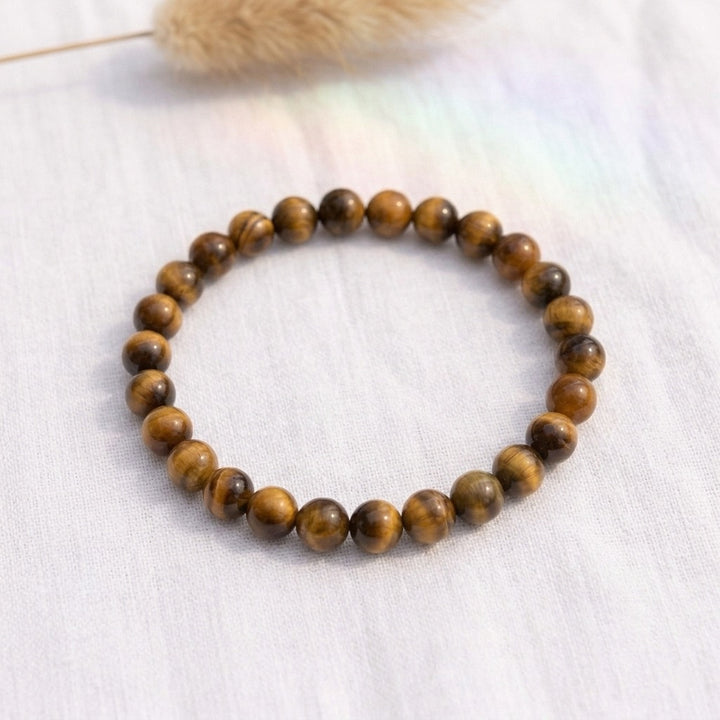 bracelet pierre naturelle oeil de tigre 6mm décor lin #bracelet-6mm-oeil-de-tigre