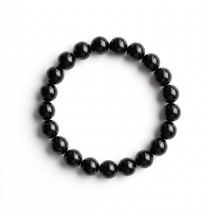 bracelet pierre naturelle tourmaline noire 8mm fond blanc #bracelet-8mm-tourmaline-noire