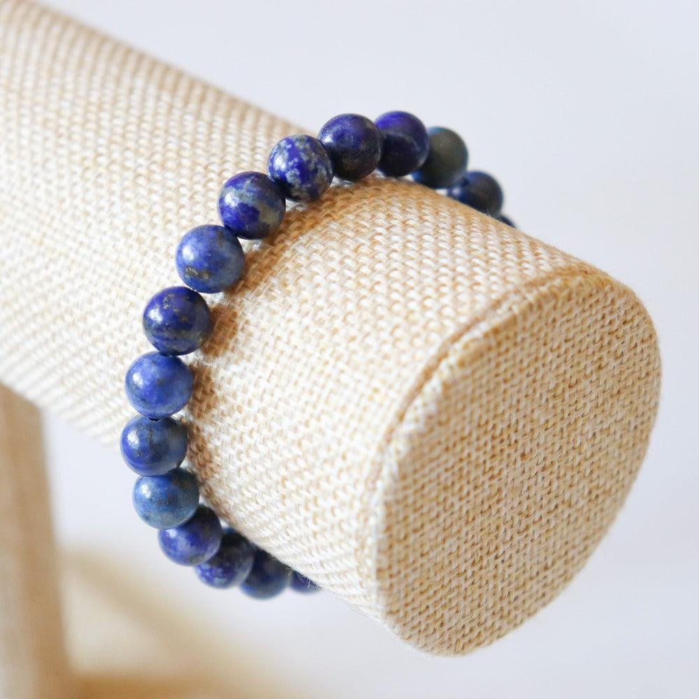 Bracelet Lapis Lazuli pierres boules 8mm