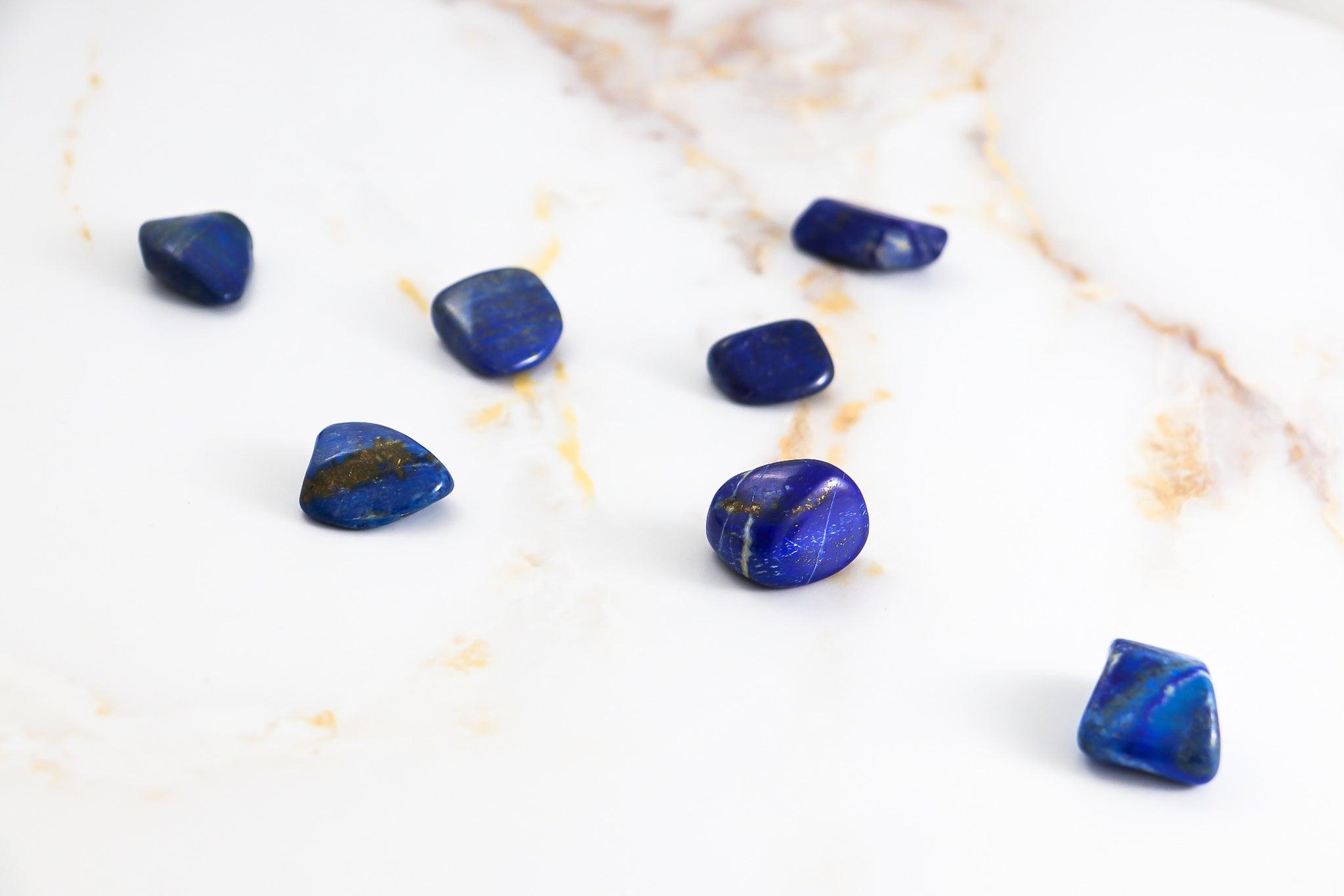 pierre roulée en lapis lazuli #taille_s